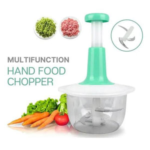 Manual Hand Push Chopper | Multi-functional Vegetable Meat Grinder, Grater, Chopper – 1.5 Liter (random Color)